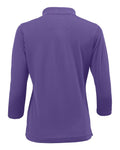 Paragon 120 Women's Lady Palm Three-Quarter Sleeve Polo - Grape - back