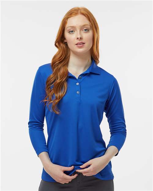 Paragon 120 Women's Lady Palm Three-Quarter Sleeve Polo - Royal - model front