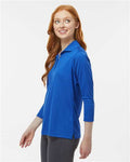Paragon 120 Women's Lady Palm Three-Quarter Sleeve Polo - Royal - model side