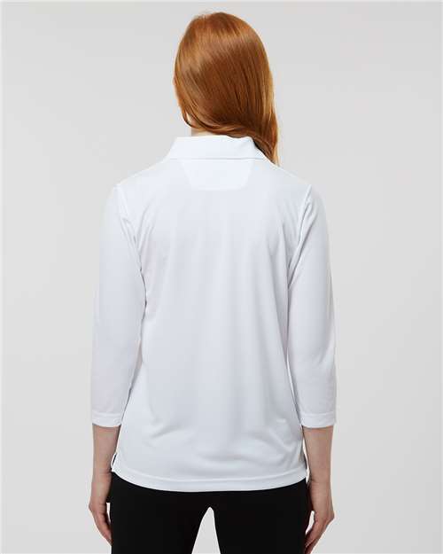 Paragon 120 Women's Lady Palm Three-Quarter Sleeve Polo - White - model back