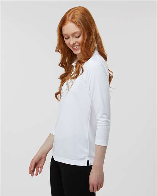 Paragon 120 Women's Lady Palm Three-Quarter Sleeve Polo - White - model side