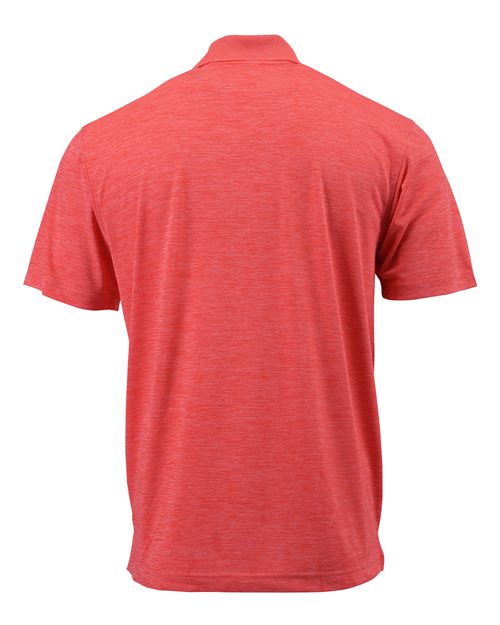 Paragon 130 Men's Dakota Striated Heather Polo - Melon Heather - back