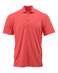 Paragon 130 Men's Dakota Striated Heather Polo - Melon Heather - front