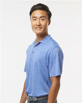 Paragon 130 Men's Dakota Striated Heather Polo - Peri Blue Heather - model side