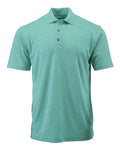 Paragon 130 Men's Dakota Striated Heather Polo - Surf Green Heather - front