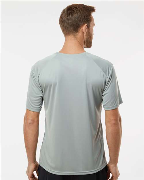 Paragon 200 Unisex Islander Performance T-Shirt - Medium Grey - model back