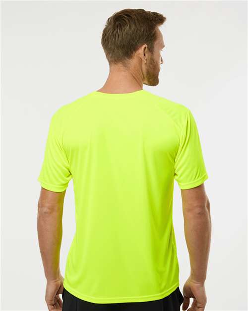 Paragon 200 Unisex Islander Performance T-Shirt - Safety Green - model back