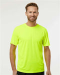 Paragon 200 Unisex Islander Performance T-Shirt - Safety Green - model front
