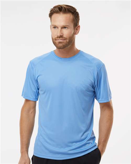 Paragon 200 Unisex Islander Performance T-Shirt - Bimini Blue - model front