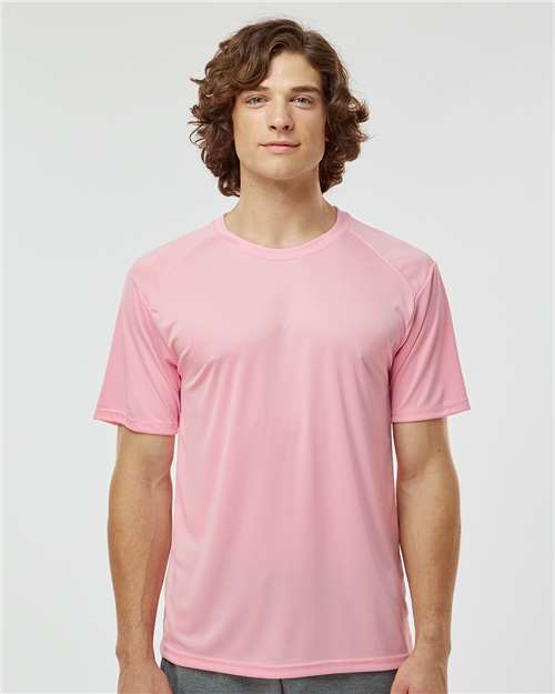 Paragon 200 Unisex Islander Performance T-Shirt - Charity Pink - model front