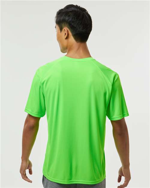 Paragon 200 Unisex Islander Performance T-Shirt - Neon Lime - model back