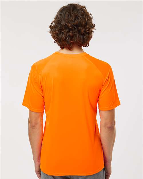 Paragon 200 Unisex Islander Performance T-Shirt - Neon Orange - model back