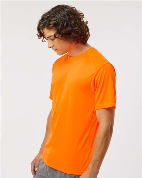 Paragon 200 Unisex Islander Performance T-Shirt - Neon Orange - model side
