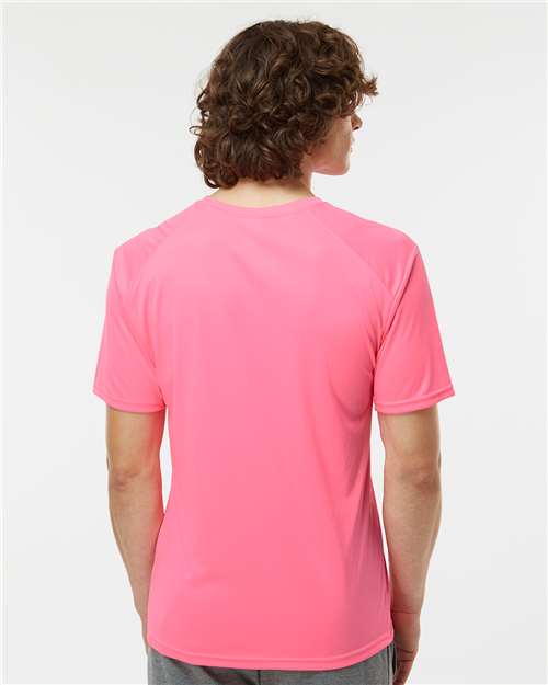 Paragon 200 Unisex Islander Performance T-Shirt - Neon Pink - model back