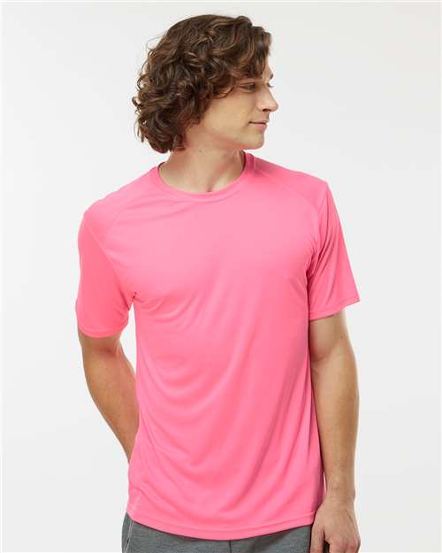 Paragon 200 Unisex Islander Performance T-Shirt - Neon Pink - model front