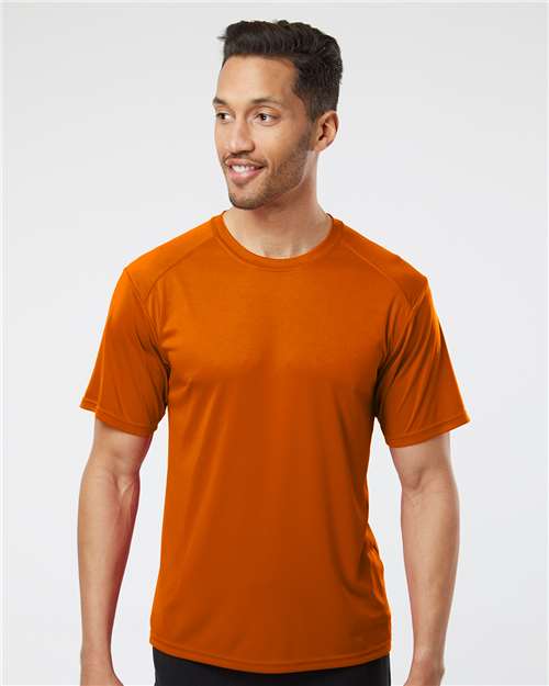 Paragon 200 Unisex Islander Performance T-Shirt - Orange - model front