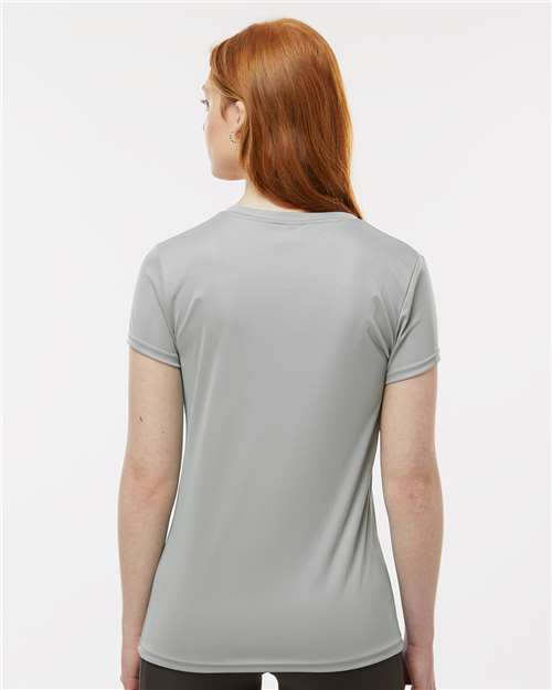 Paragon 203 Women's Vera V-Neck T-Shirt - Medium Grey - model back