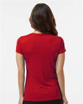 Paragon 203 Women's Vera V-Neck T-Shirt - Red - model back