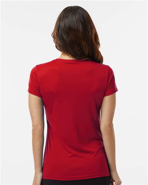 Paragon 203 Women's Vera V-Neck T-Shirt - Red - model back