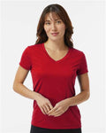 Paragon 203 Women's Vera V-Neck T-Shirt - Red - model front