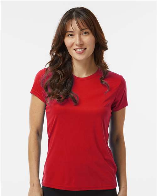 Paragon 204 Women's Islander Performance T-Shirt - Red - model front