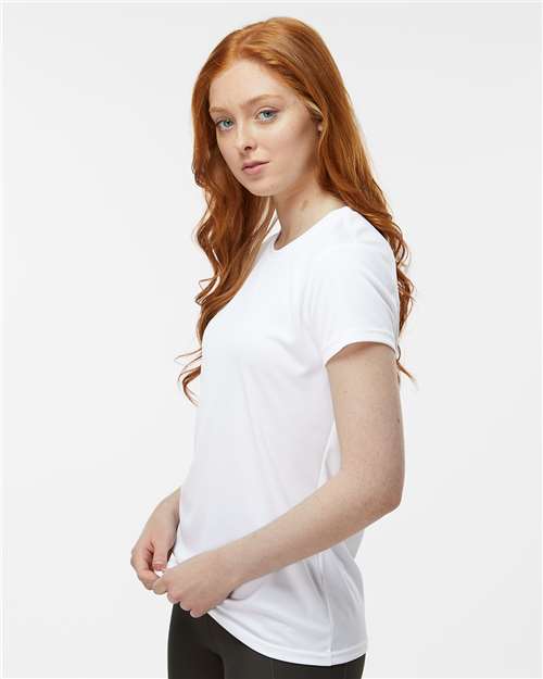 Paragon 204 Women's Islander Performance T-Shirt - White - model side