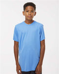 Paragon 208Y Youth Islander Performance T-Shirt - Bimini Blue - model front