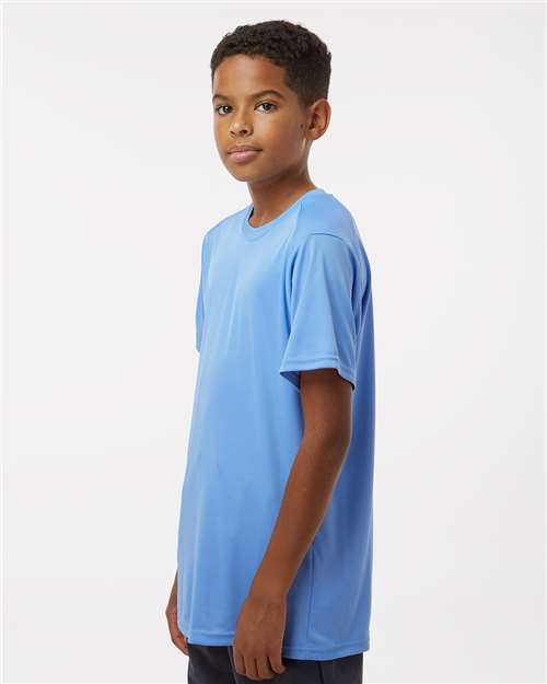 Paragon 208Y Youth Islander Performance T-Shirt - Bimini Blue - model side