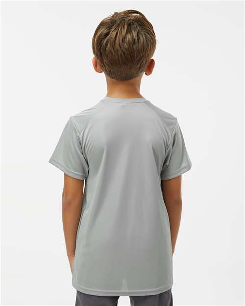 Paragon 208Y Youth Islander Performance T-Shirt - Medium Grey - model back