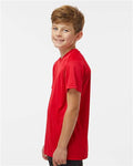 Paragon 208Y Youth Islander Performance T-Shirt - Red - model side