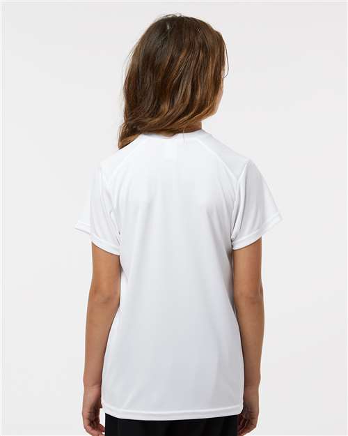 Paragon 208Y Youth Islander Performance T-Shirt - White - model back