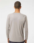 Paragon 210 Unisex Long Islander Performance Long Sleeve T-Shirt - Sand - model back