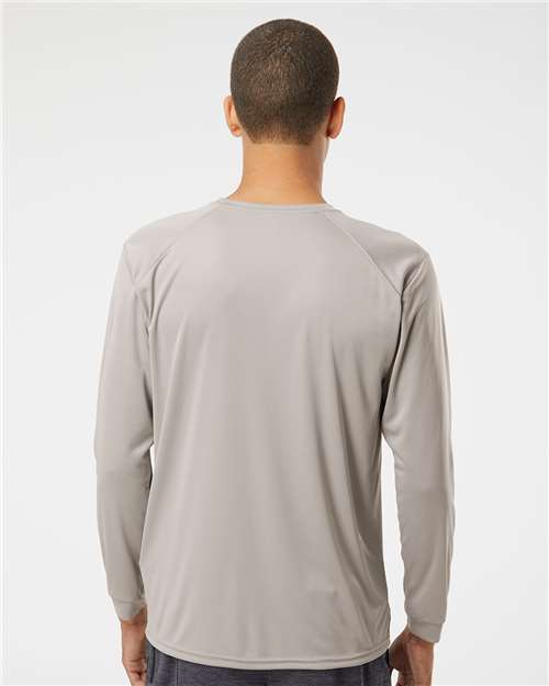 Paragon 210 Unisex Long Islander Performance Long Sleeve T-Shirt - Sand - model back