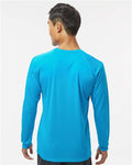 Paragon 210 Unisex Long Islander Performance Long Sleeve T-Shirt - Turquoise - model back