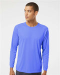Paragon 210 Unisex Long Islander Performance Long Sleeve T-Shirt - Bimini Blue - model front