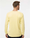 Paragon 210 Unisex Long Islander Performance Long Sleeve T-Shirt - Pale Yellow - model back