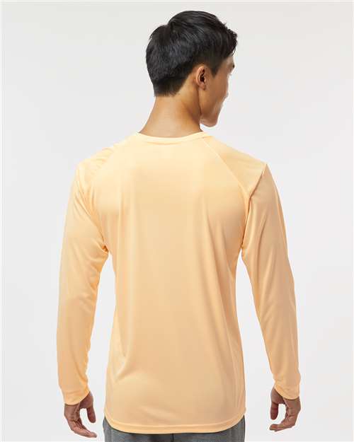 Paragon 210 Unisex Long Islander Performance Long Sleeve T-Shirt - Peach - model back