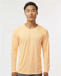 Paragon 210 Unisex Long Islander Performance Long Sleeve T-Shirt - Peach - model front