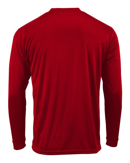 Paragon 218Y Youth Long Islander Performance Long Sleeve T-Shirt - Red - back