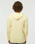 Paragon 220 Unisex Bahama Performance Hooded Long Sleeve T-Shirt - Pale Yellow - model back