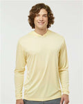 Paragon 220 Unisex Bahama Performance Hooded Long Sleeve T-Shirt - Pale Yellow - model front
