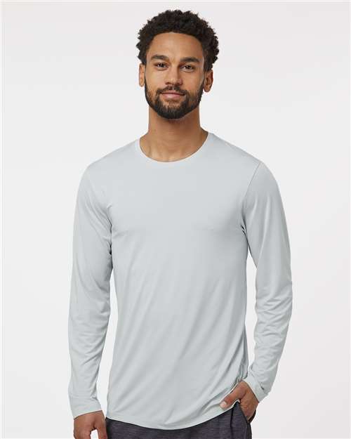 Paragon 222 Unisex Aruba Extreme Performance Long Sleeve T-Shirt - Aluminum - model front