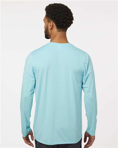 Paragon 222 Unisex Aruba Extreme Performance Long Sleeve T-Shirt - Aqua Blue - model back