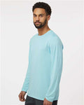 Paragon 222 Unisex Aruba Extreme Performance Long Sleeve T-Shirt - Aqua Blue - model side
