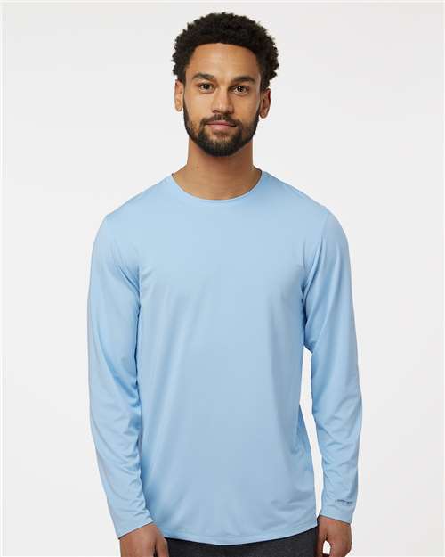 Paragon 222 Unisex Aruba Extreme Performance Long Sleeve T-Shirt - Blue Mist - model front