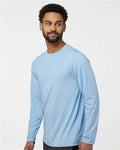 Paragon 222 Unisex Aruba Extreme Performance Long Sleeve T-Shirt - Blue Mist - model side