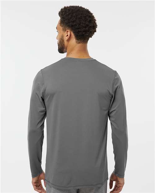 Paragon 222 Unisex Aruba Extreme Performance Long Sleeve T-Shirt - Medium Grey - model back