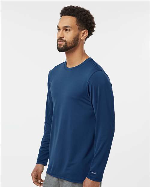 Paragon 222 Unisex Aruba Extreme Performance Long Sleeve T-Shirt - Navy - model side