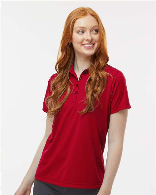 Paragon 504 Women's Sebring Performance Polo - Deep Red - model front