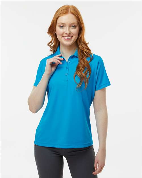 Paragon 504 Women's Sebring Performance Polo - Turquoise - model front